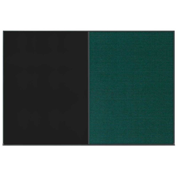 Enclosed Corkboard, 1 Door, 48"x36", 4" Fra